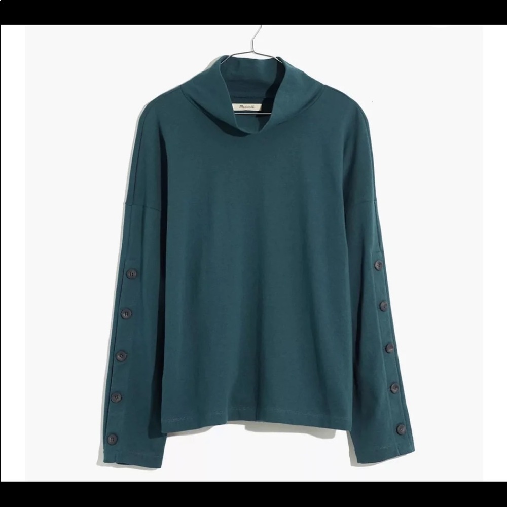 Madewell button turtleneck